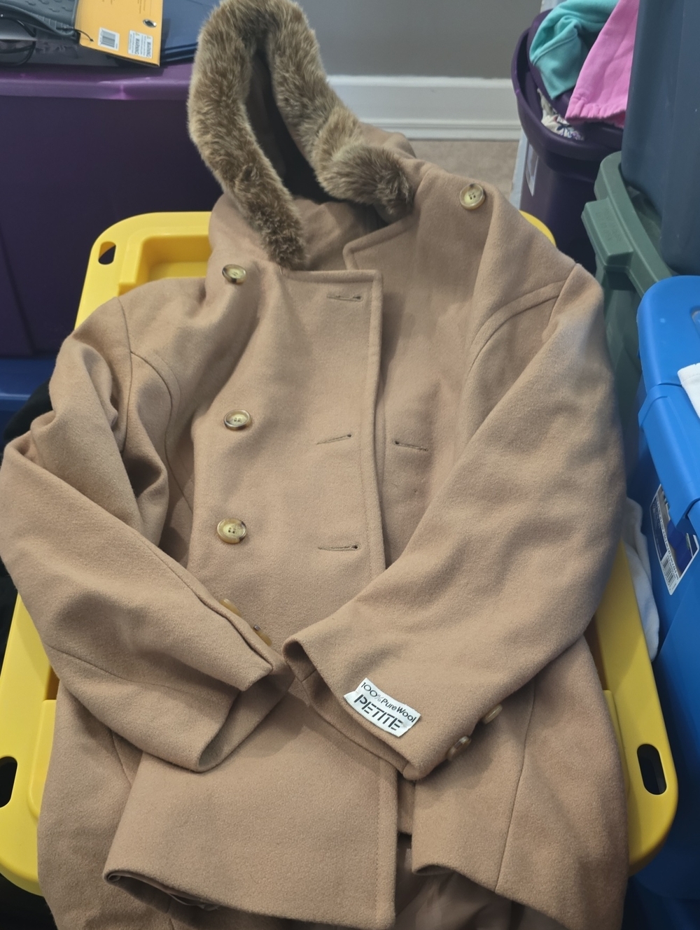 Mackintosh Womens Petite wool Coat. Vguc. [Measurements]